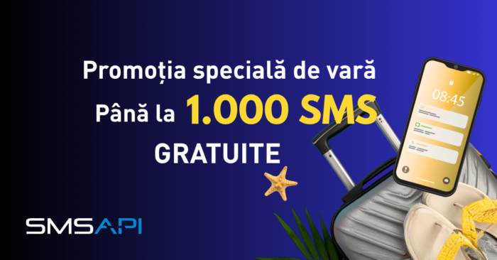 Promoția specială de vară pentru pachetele SMS disponibile pe platforma SMSAPI! ☀️
